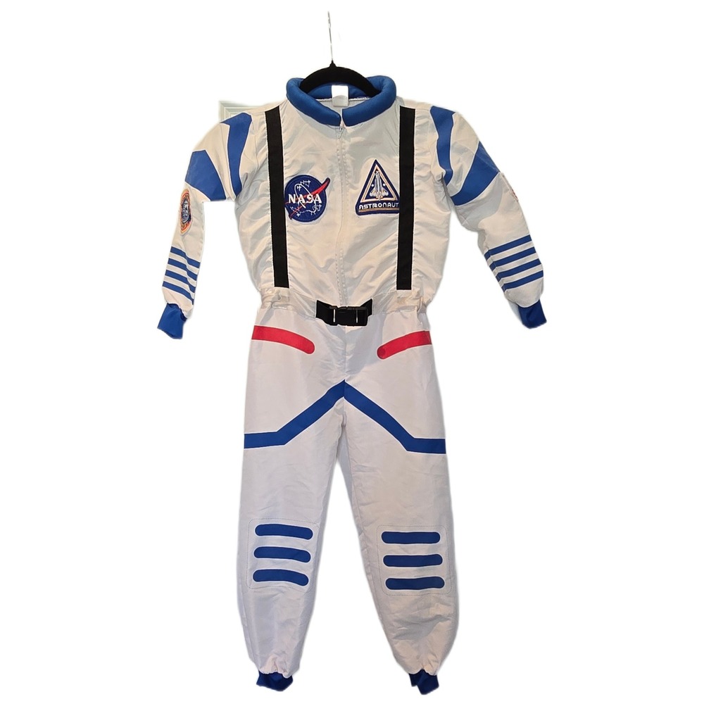 Spooktacular Creations‎ NASA Astronaut Flight Suit Costume Boys White Blue Small
